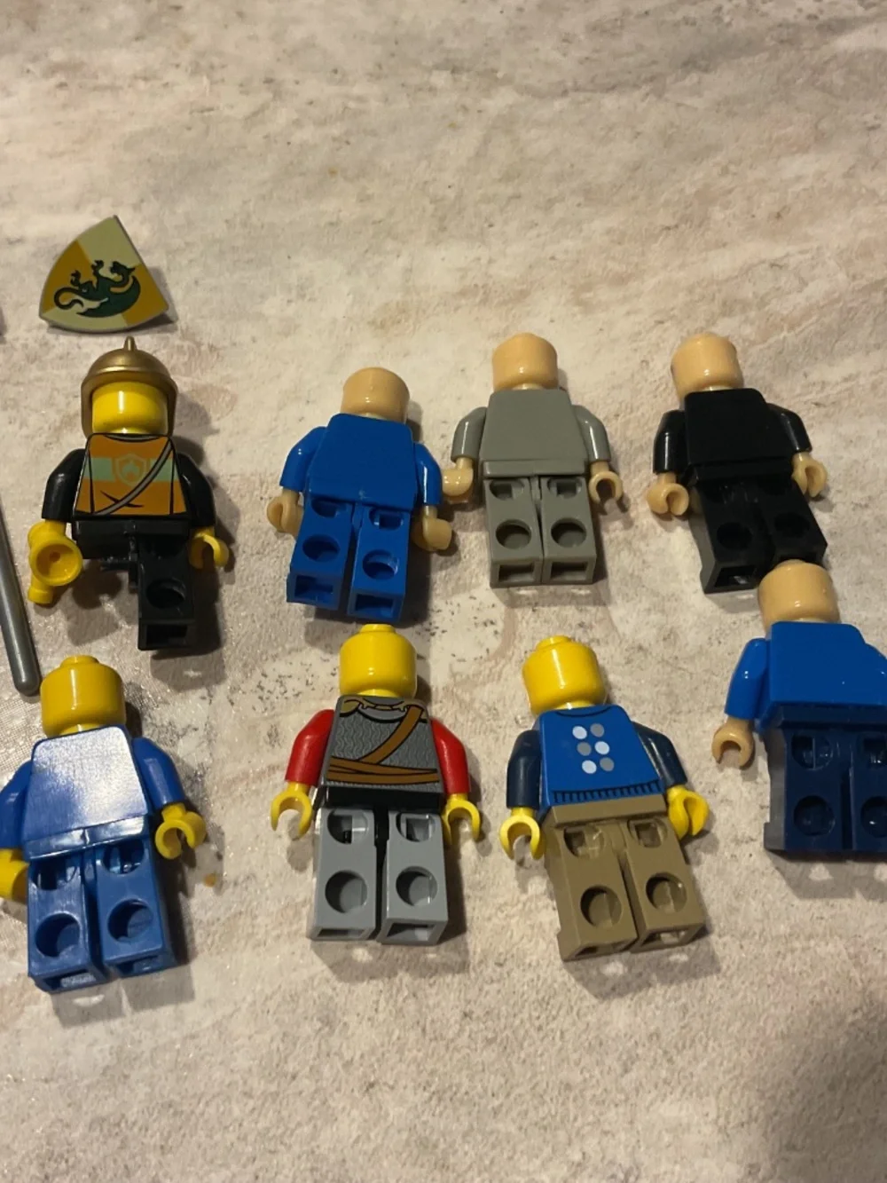 Lego Minifigure pieces 19 items used incomplete